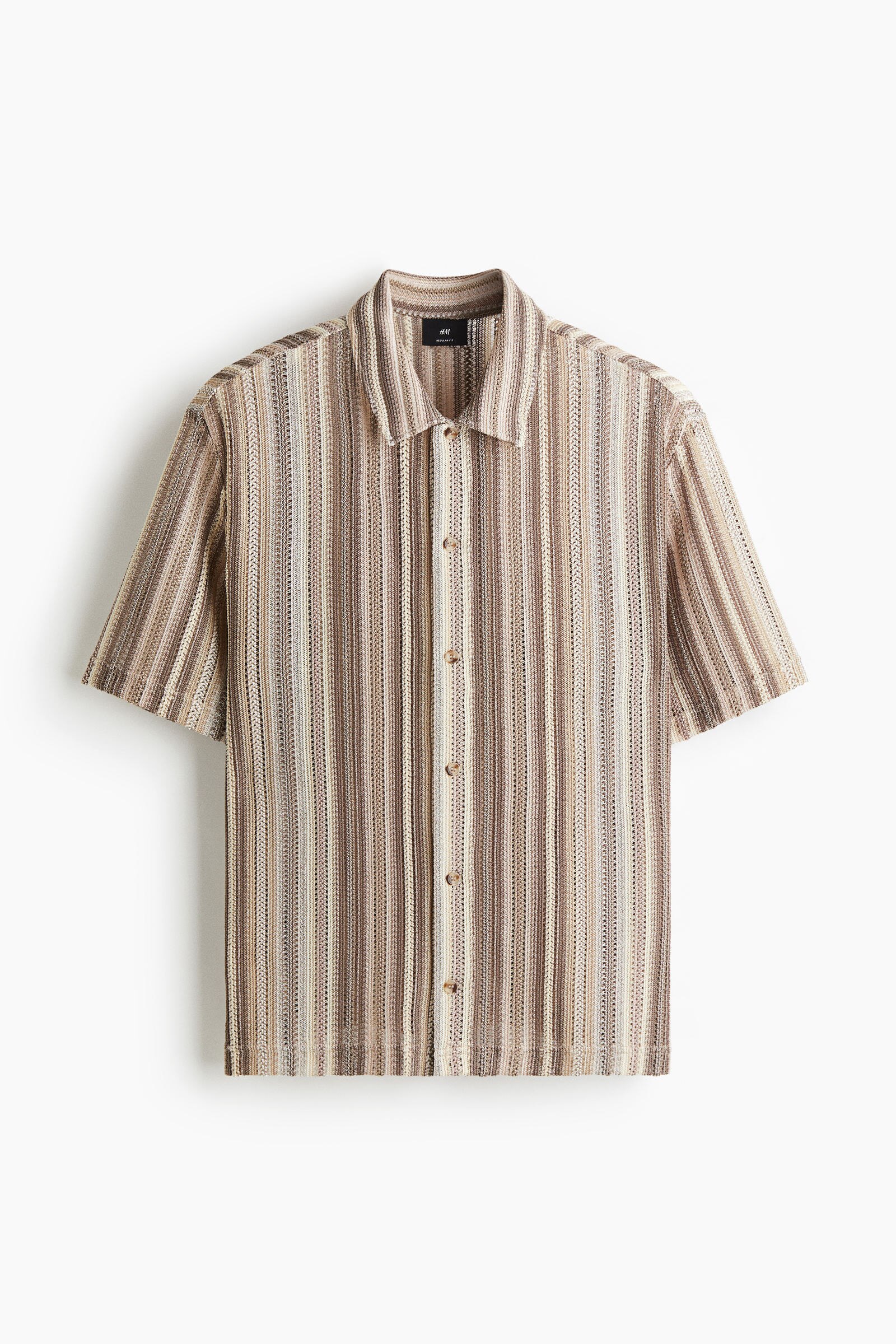 Camisa efecto crochet Regular Fit a $18.893